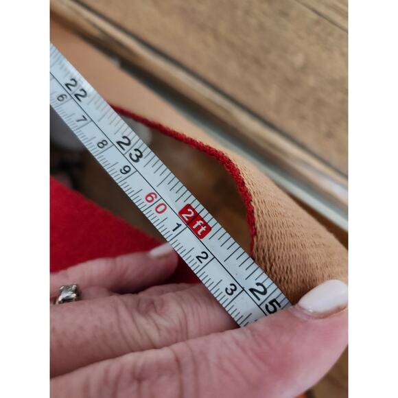 New Sun N Sand Red Aztec Rattan Crossbody PURSE Hobo Long Strap - Picture 10 of 10